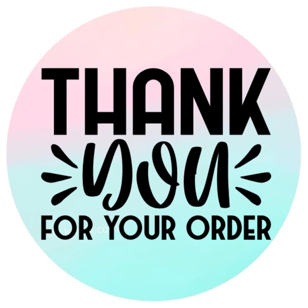 100 thank you for your order stickers | packaging supplies NWT​​​​ - Picture 4 of 11